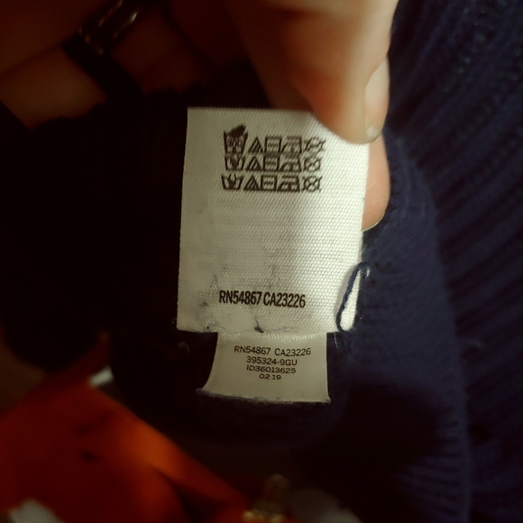 PINK size xs oversized navy blue knit sweater - Picture 6 of 7